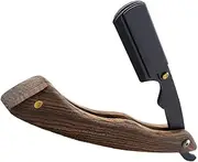 Retro Foldable Shaver Holder Ergonomic Design for Beard Trimmer Razor Hair Cutting Lightweight Portable Grooming Stand for Men Stylish Sandalwood