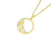 9ct Gold Two Tone Pendant