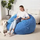 Bean Bag Chair: Teardrop Bean Bags with Memory Foam Filled, Compact Beanbag Chai