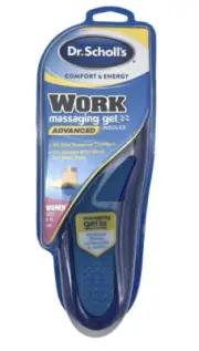 Dr. Scholl's Women Comfort & Energy Work Massaging Gel Insoles Size 6-10 New E10