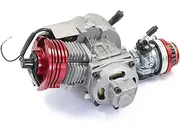 TDR Red 49cc 2 Stroke HP Racing Engine for Pocket Bike, Mini Scooter, ATV, Dirt Bike, Pull Start with Aluminium Starter and Air Filter