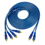 RCA Car Audio Cable Y Splitter Adapter Cord 2 Channel to 4 Channel RCA Car Au...