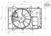 Fits Mazda CX-3 2015- 2.0 Engine Cooling Fan AST PEHH15025