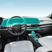 Kaecad Car Interior Film Dashboard Piano Board Shift Center Console Anti-Scratch Transparent TPU Protection Film,for Cadillac XT4 GT4 2023-2024 (GPS Navigation Film)