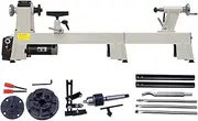 900W 12 * 39.4in Wood Lathe, 300-1300/700-3800RPM Two-speed Infinite Speed Mini Wood Turning Machine, For Woodworking DIY Various Wooden Crafts
