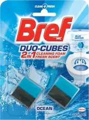 Bref Duo Cubes Original In Cistern Toilet Cleaner Blue Water-Au