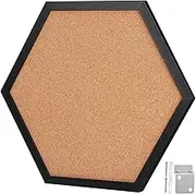 KALLORY Creative Picture Display Board Small Cork Board Hexagon Tiles Wall Decor for Room