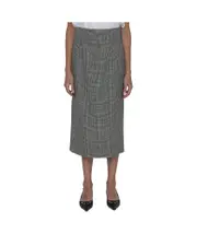 Dolce Gabbana Prince Of Wales Midi Pencil Skirt IT42 black and white
