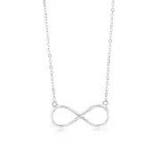 Sterling Silver Infinity Pendant on 40+5cm Chain