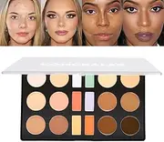 Makeup Concealer Palette - 18 Colors Sweatproof Makeup Highlight Cream | Lasting Long Face Contouring Palette For Mom, Wife, Girlfriend, Sister