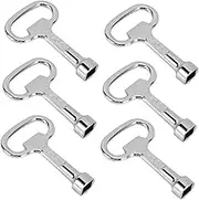 HEALEEP 6pcs Box Radiator Key Valve Keys for Water Electric Cabinet Versatile Plumbing Tool for Bleeding Heaters Distribution Box Access