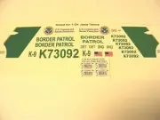 US Border Patrol Police 1:24 Water slide Decal Set Fits JADA Tahoe