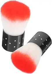 PLAFOPE Nail Art Dust Brush Kit Soft Bristle for French Manicure Dip Powder Random Color