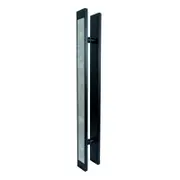 1200 mm MATT BLACK AND WHITE MARBLE Push Pull Handle - Gladstone Series