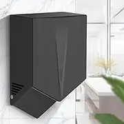 Automatic Hand Dryer, High Speed Commercial Hand Dryer, Electric Wall Mounted Hand Dryer for Office, Restaurant, Shopping Mall and Restroom and Bathroom,Black