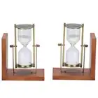 2Pcs Innovative Hourglass Sand Clock Sand Timer For Vintage Home Decoration