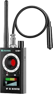 JMDHKK K18+ Hidden Camera Detector, Spy Camera Finder, Bug Magnetic Field Detector, Listening Device Detector – Privacy Protection Tool for Home, Office, Hotel, and Travel Security(Black)