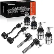 A-premium 8Pcs Front Suspension Kit Stabilizer Bar Link Tie Rod End Ball Joint Compatible with Jeep Wrangler TJ 1997-2006 4WD