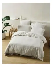 [Linen House] Chiltern Quilt Cover in Vanilla