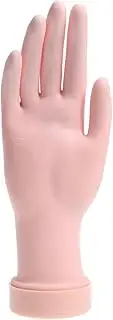 Healeved Nail Art Tools Right Hand Manicure Prosthetic Hand Model Movable Finger Square Nail Tips Practice