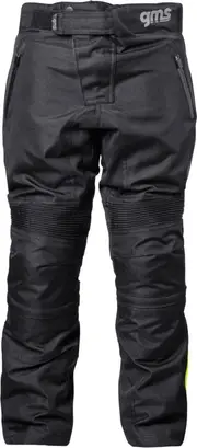 GMS-Moto Highway, textile pants waterproof kids , color: Black/Grey/Neon-Yellow , size: 164