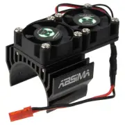 Integy Motor Heatsink Twin Cooling Fan For 1/10 Traxxas Slash HPI RC Car Parts