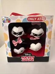 Disney Tsum Tsum Mickey and Minnie Mouse 4-pack Target Exclusive ~ Plush ~ New!