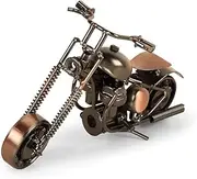 [Crafter Cottage] Iron Bike Miniature Figurine - Standard Size, Brown | Vintage Metal Bicycle Decor for Home, Office Desk, Bookshelf, Unique Gifts | Exquisite Craftsmanship & Timeless Design