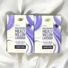 (2) Dove Serenity Seeker Macadamia Milk & Willow Lavender Bar Soap 5 oz -