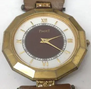 PIAGET  伯爵錶 ~~   4顆鑲鑽   經典12角型錶