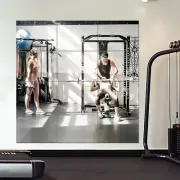 Home Gym Mirror Tiles, Large Workout Mirrors for Home Gym,Square Mirror(Glass,16