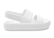 Women's BEACH SLIDES BY J/SLIDES Spark White Eva Platform Slide Size 8 NIB