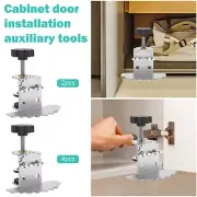 2/4 Pcs Cabinet Door Mounting Jig Adjustable Positioner Hardware Clamp Hinge ☯