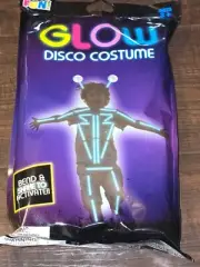 glow in the dark Disco costume pack Halloween Ages 3+ New Sealed Party