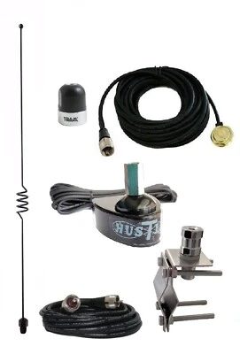 Dual Band Antenna UHF 430-470 VHF 140-170 Hole Trunk Mirror Mount Mobile Radio