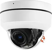 8MP 4K PTZ PoE IP Camera 5X Optional Zoom 2.8-12mm Wide Angle CCTV Security Camera Metal Night Vision Surveillance Camera(5MP POE(48V))
