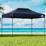 3m x 4.5m Gazebo InstaHut Pop Up Marquee Folding Tent Wedding Outdoor Camping Canopy Gazebos Shade Navy