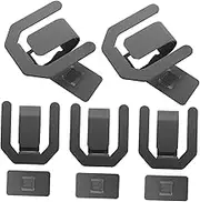 PERSELOSO 5pcs Suction Cup Slipper Holder for Bathroom Wall Mounted Shoe Hanger Reusable Shoe Hooks Drainage Design Stylish Storage for Wet Areas