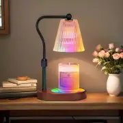 Candle Warmer Lamp with 7 LED Colors Lamp,Candle Warmer with Timer Dimmer Adjust