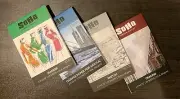 Soho miniature trading card pads - 1 of each: tracing, canvas, marker, sketch