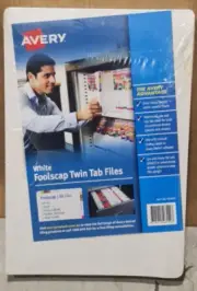 AVERY 46554 Avery Twin Tab Foolscap Extra Heavy Weight Files 30 Pack Brand New