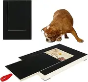 Dog Scratch Board for Nails Wooden Dog Nail File Board with Built-in Treat Box 14x10in Dog Paws Trimming File Pad with 2X Sandpaper for Sensitive Dog Puppy Cat Nail Care