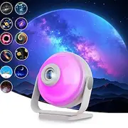 Galaxy Star Projector with Speaker 256 Modes LED Night Light for Kids and Adults APP/Remote Control 360 Rotate Perfect Room Decor Gifts Aurora Projector