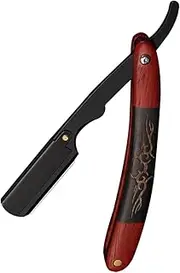 HAPINARY Barber Shop Tool Vintage Ebony Razor Blade Holder Shaver Blades for Grooming