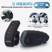 1200M Bluetooth Motorcycle Interphone GPS Helmet NFC Remote Control Full Duplex