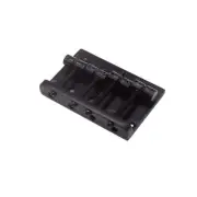KD By AxLabs Vintage Style Bass Bridge - 5-Screw, 4-String - Satin Black