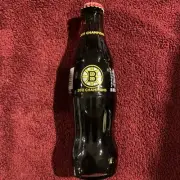 COCA COLA COKE 2011 BOSTON BRUINS CHAMPIONS 8oz Glass Bottle - FULL Stanley Cup