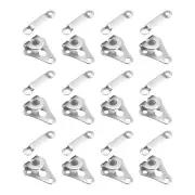 12Set Stainless Steel Sewing Hooks and Eyes Closure Set (14x18mm, Silver)