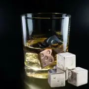 Whisky Whiskey Stone Dice Stainless Steel Chillers Set of 4 Carry Velvet Bag