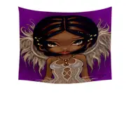 Lovely Eyes Angelic Beautiful Big Eyes Fairy Tapestry